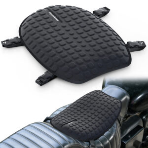 HOSPIKART Premium Gel Motorcycle Seat Cushion - Tailbone & Sit Bone Support Single Bike Seat Cover