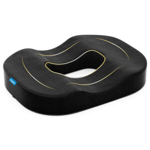 HOSPIKART Orthopedic Memory Foam Donut Seat Cushion, Piles Pillow for Hemorrhoids, Coccyx, Back / Lumbar Support