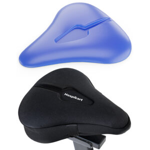 HOSPIKART Premium Gel Wide Bicycle Saddle Seat Cover for Indoor Outdoor Cycling Bicycle Cover, Free Size