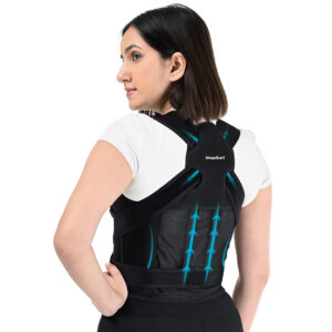 HOSPIKART Posture Corrector Belt for Men and Women - Posture Corrector (Black)