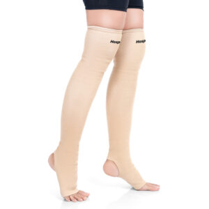 HOSPIKART Varicose Veins Compression Stockings Above Knee for Men & Women Knee Support
