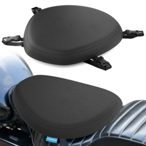 HOSPIKART Memory Foam Motorcycle Seat Cushion - Tailbone & Sit Bone Support Single Bike Seat Cover